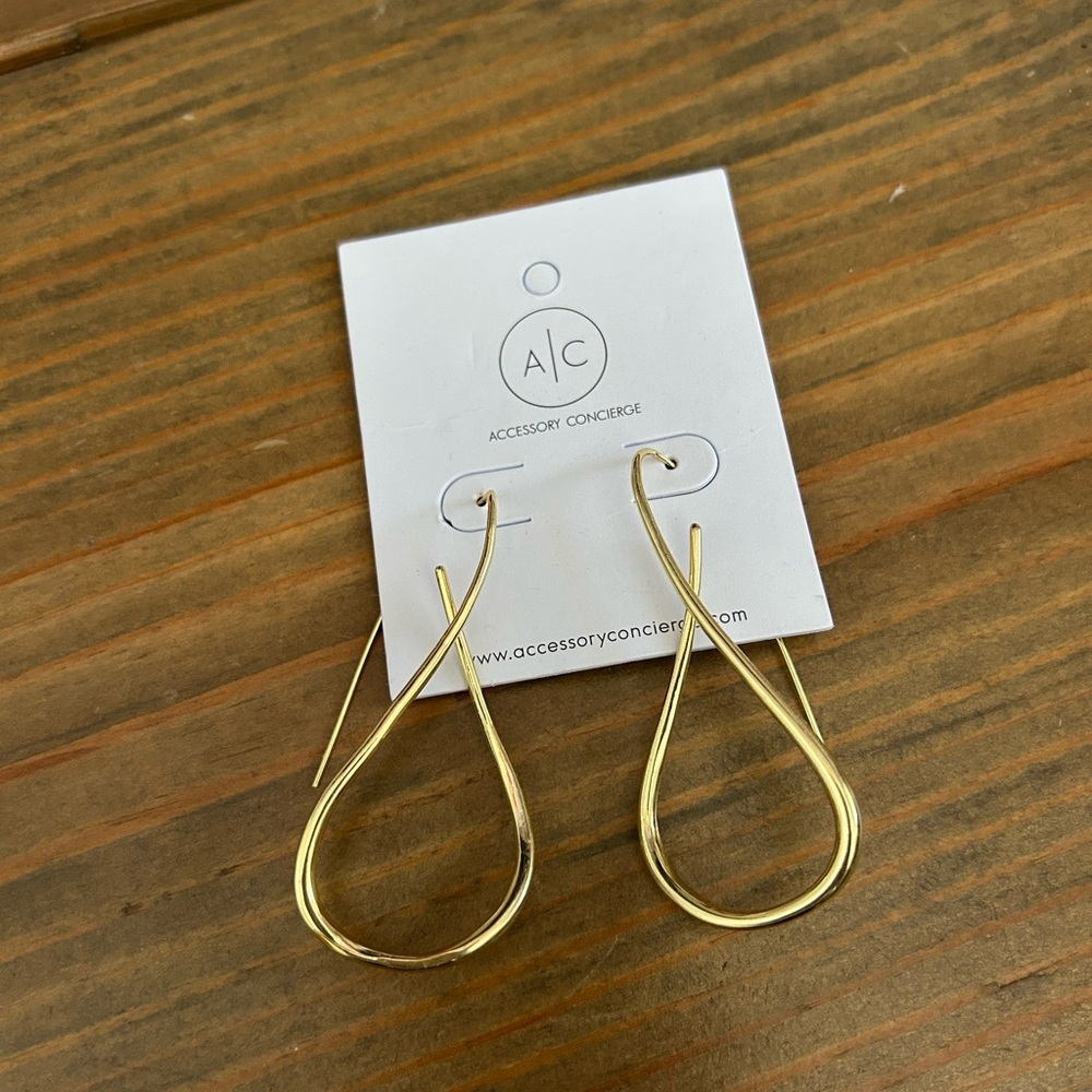 Vici Collection Gold Teardrop Earrings